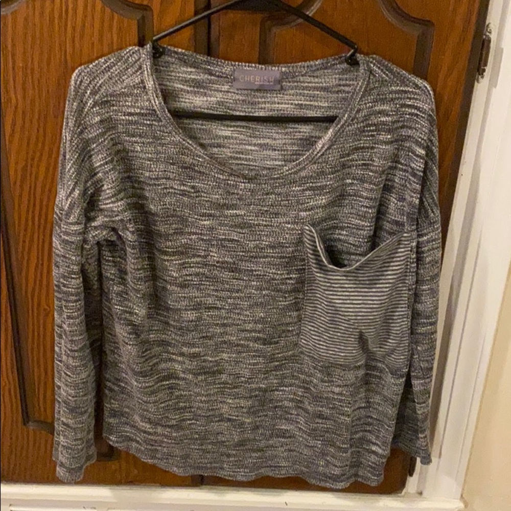 Cherish casual long sleeve T! Very comfy fit!